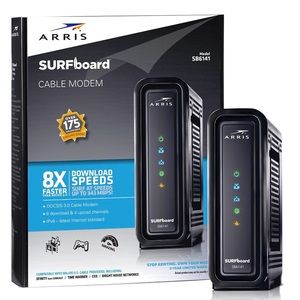 ARRIS SURFboard (8x4) DOCSIS 3.0 Cable Modem, 343 Mbps Max Speed, Xfinity